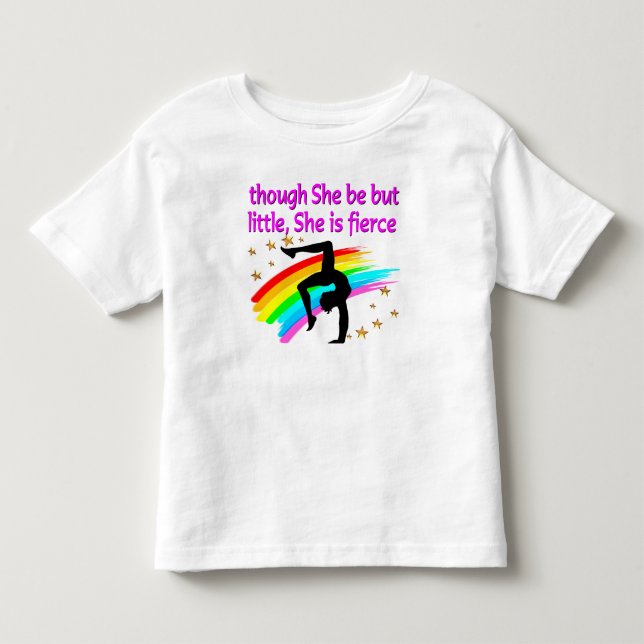 T-SHIRT POUR LES TOUS PETITS PETIT MAIS FIERCE GYMNAST (Devant)