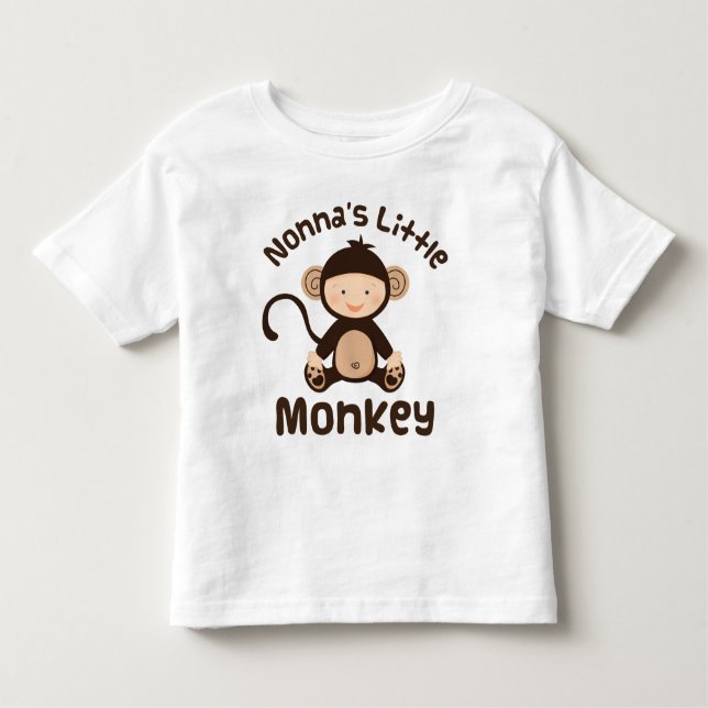 T-shirt Pour Les Tous Petits Petit singe de Nonnas (Devant)