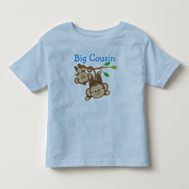 T-shirt Pour Les Tous Petits Petit singes Big Cousin (Devant)