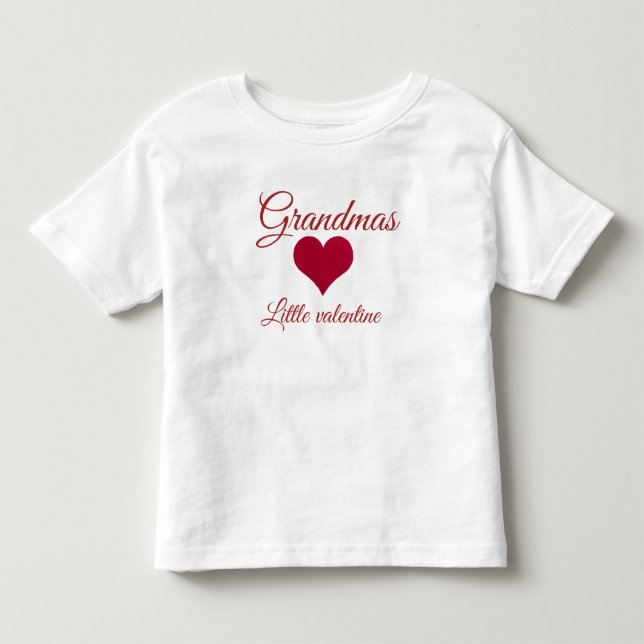 T-shirt Pour Les Tous Petits Petit valentin de coeur rouge (Devant)
