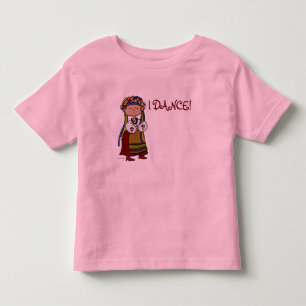 T-shirt Pour Les Tous Petits Petite danseuse ukrainienne art populaire ukrainie