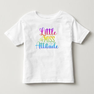 T-shirt Pour Les Tous Petits Petite Miss Attitude Enfants Tee - shirts