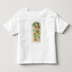 T-shirt Pour Les Tous Petits Petites filles remarquant par la porte de chambre
