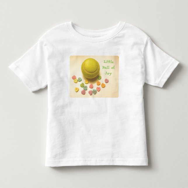 T-shirt Pour Les Tous Petits Peu de boule de joie (Devant)