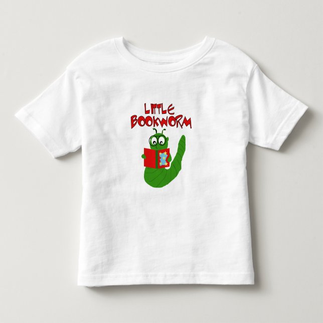 T-shirt Pour Les Tous Petits Peu de ver de livre (Devant)