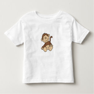 T-shirt Pour Les Tous Petits Peu singe Brown