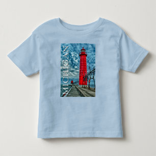 T-shirt Pour Les Tous Petits Phare de Grand Haven   Michigan
