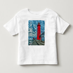 T-shirt Pour Les Tous Petits Phare de Grand Haven   Michigan