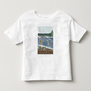 T-shirt Pour Les Tous Petits Philipsburg, pêcheur de MontanaFly