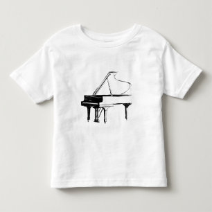 T-shirt Pour Les Tous Petits Piano à queue esquisse