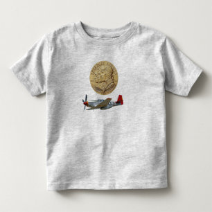 T-SHIRT POUR LES TOUS PETITS PIÈCE DE MONNAIE D'AVIATEURS DE TUSKEGEE