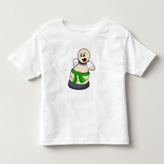 T-shirt Pour Les Tous Petits Pièce d'échecs Patrouille aux échecs (Devant)