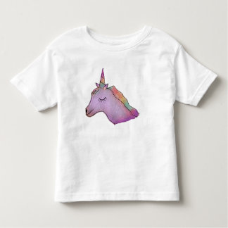 T-shirt Pour Les Tous Petits Pièce en t blanche de licorne pour des enfants en