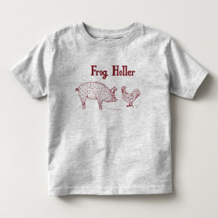 T-shirt Pour Les Tous Petits Pièce en t de Holler de grenouille d'enfant en bas