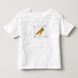 T-shirt Pour Les Tous Petits Pièce en t d'enfant en bas âge de carottes