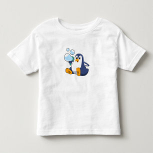 T-shirt Pour Les Tous Petits Pingouin avec bulles de savon.PNG