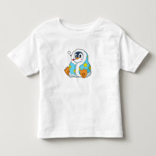 T-shirt Pour Les Tous Petits Pingouin avec thermomètre clinique