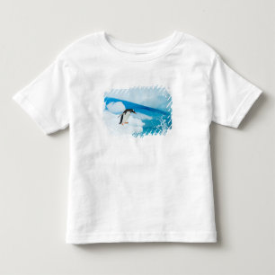 T-shirt Pour Les Tous Petits Pingouin doux, Pygoscelis Papouasie, sauter