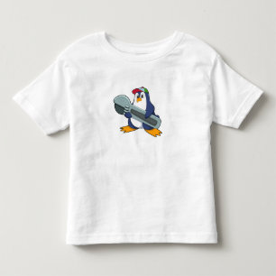 T-shirt Pour Les Tous Petits Pingouin en mécanique avec outil