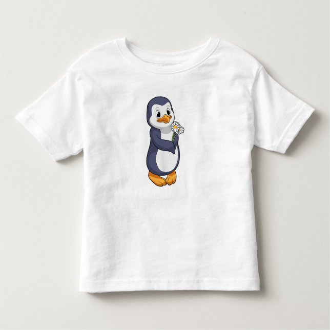 T-shirt Pour Les Tous Petits Pingouin with Daisy (Devant)