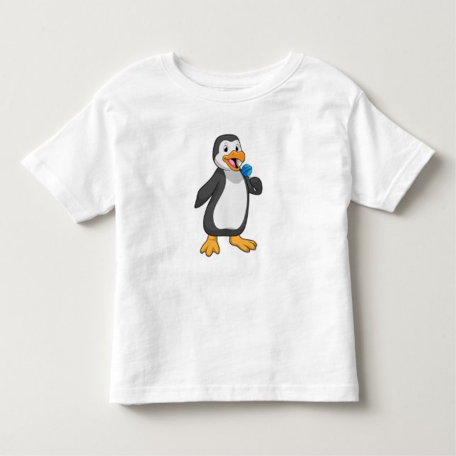 T-shirt Pour Les Tous Petits Pingouin with Lollipop (Devant)