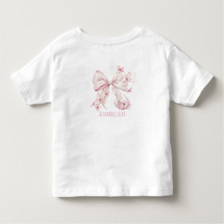 T-shirt Pour Les Tous Petits Pink Bow Butterflies
