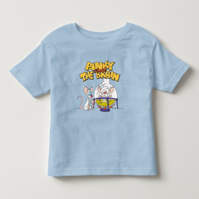 T-shirt Pour Les Tous Petits Pinky et le cerveau | Laboratoire (Devant)