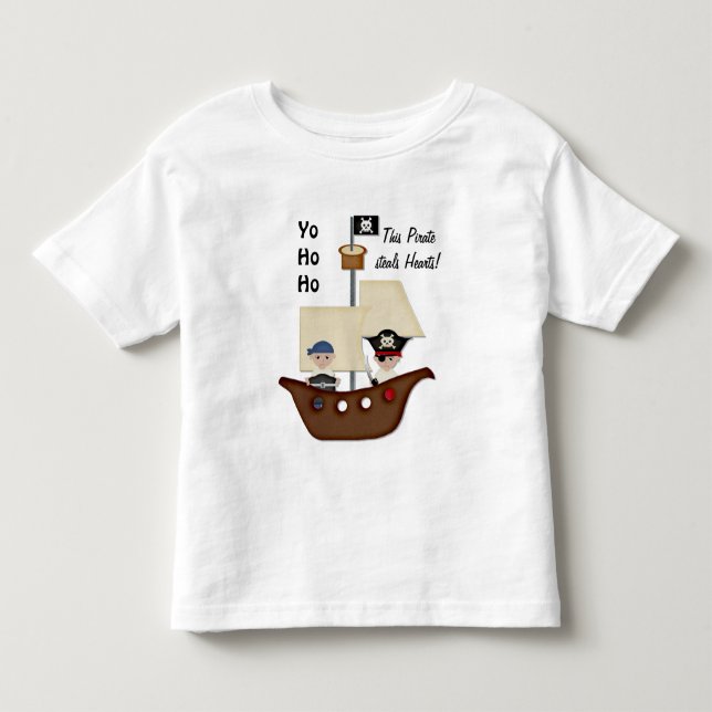 T-shirt Pour Les Tous Petits Pirate Ship Treasure Kids (Devant)