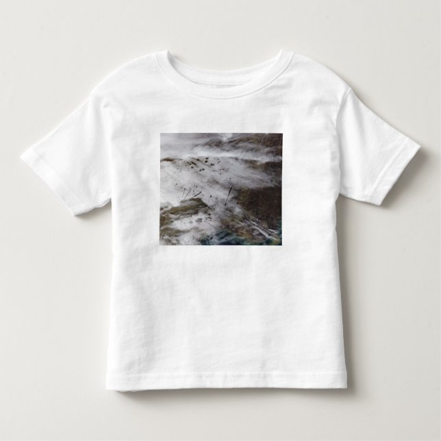 T-shirt Pour Les Tous Petits Pistes de dissipation de l'aéronef (Devant)