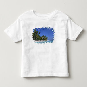 T-shirt Pour Les Tous Petits Plage avec palmiers, Maldives
