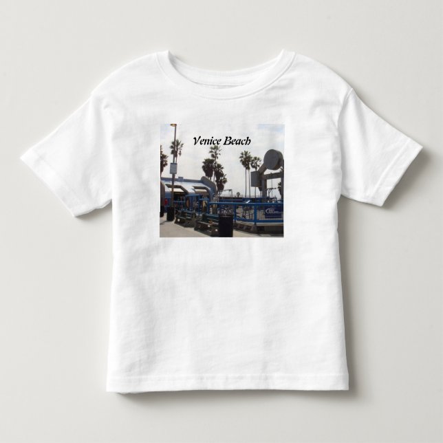 T-shirt Pour Les Tous Petits Plage de Venise, la Californie (Devant)