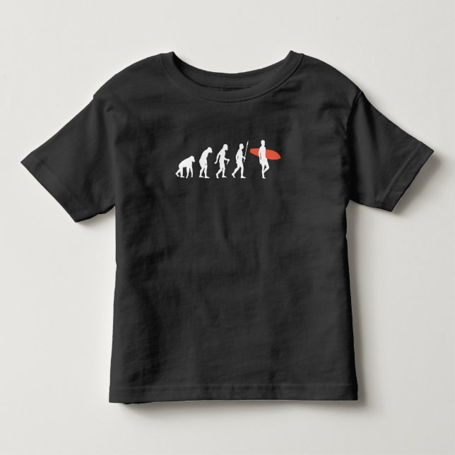 T-shirt Pour Les Tous Petits Plage Surfboard Surfboard Evolution (Devant)
