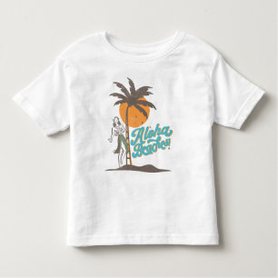 T-shirt Pour Les Tous Petits Plages d'Aloha Hula Girl Hawaii Hawaii Retro Hawai