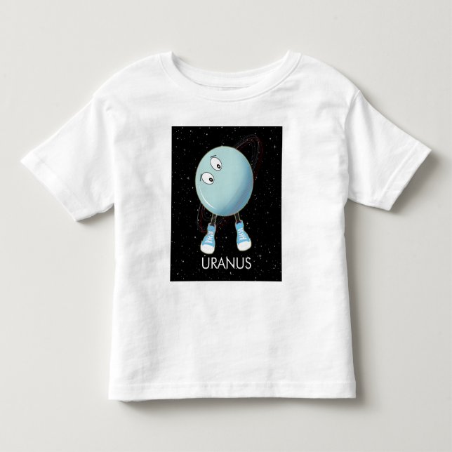 T-shirt Pour Les Tous Petits Planet Uranus & Stars (Devant)