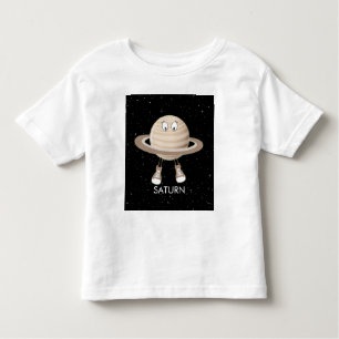 T-shirt Pour Les Tous Petits Planète Saturne & étoiles