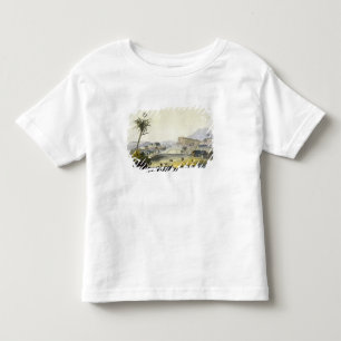 T-shirt Pour Les Tous Petits Plantation de sucre, Antilles (gravure de couleur)