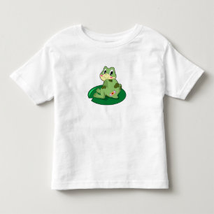 T-shirt Pour Les Tous Petits Plâtre Coeur Feuille de grenouille