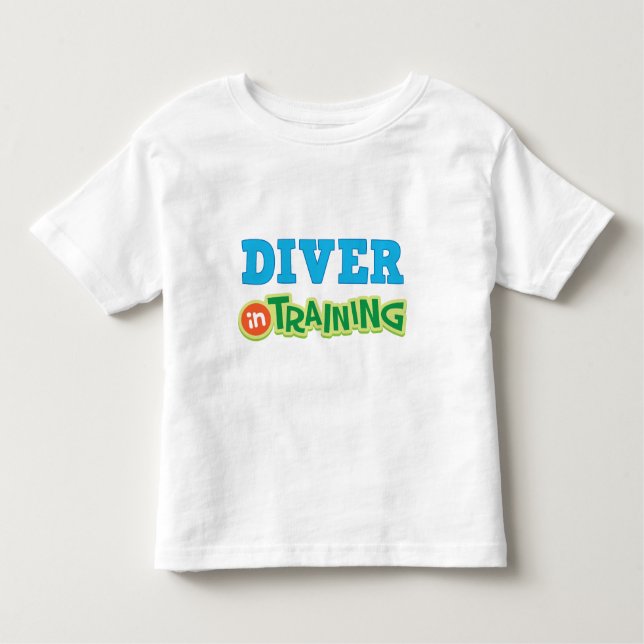 T-shirt Pour Les Tous Petits Plongeur dans la formation (avenir) (Devant)