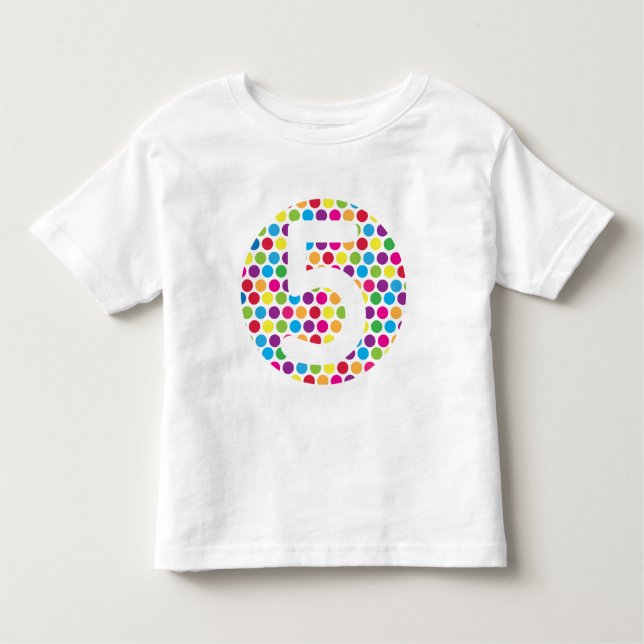 T-shirt Pour Les Tous Petits Points heureux -5 (Devant)