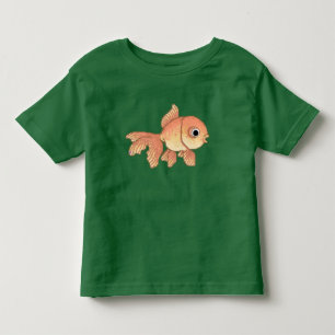 T-shirt Pour Les Tous Petits Poisson rouge de bande dessinée