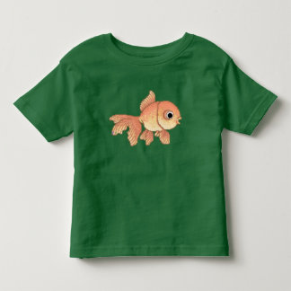 T-shirt Pour Les Tous Petits Poisson rouge de bande dessinée