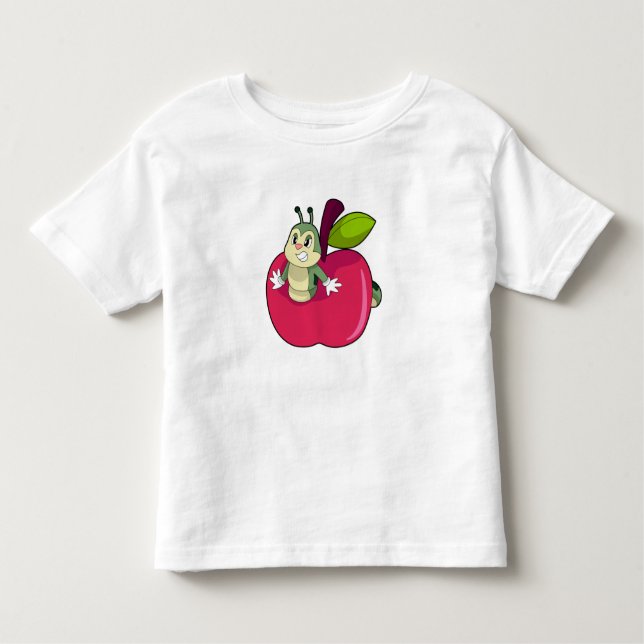 T-shirt Pour Les Tous Petits Pomme Caterpillar (Devant)