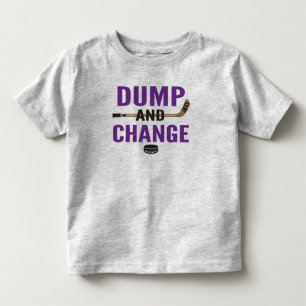 T-shirt Pour Les Tous Petits Pompe pourpre et changement de hockey
