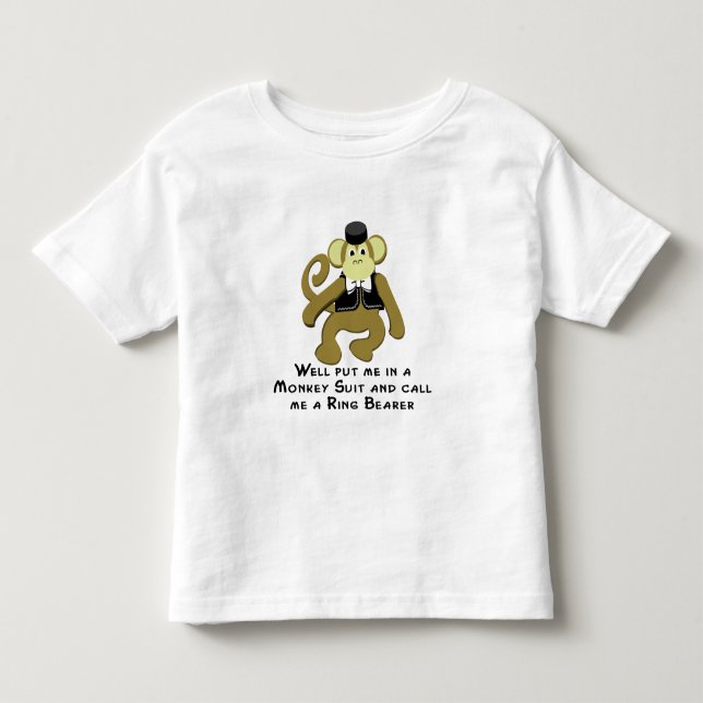 T-shirt Pour Les Tous Petits Porteur/Singe (Devant)