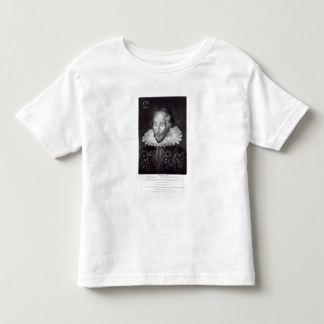 T-shirt Pour Les Tous Petits Portrait de William Shakespeare (Devant)