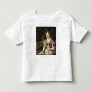T-shirt Pour Les Tous Petits Portrait d'une dame portant une robe rouge et blan