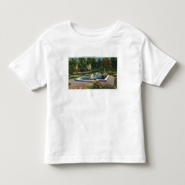 T-shirt Pour Les Tous Petits Position italienne de roseraie de parc de ville (Devant)