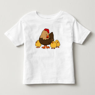 T-shirt Pour Les Tous Petits Poules et poussins mignons