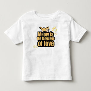 T-shirt Pour Les Tous Petits Pour l'amour des chats