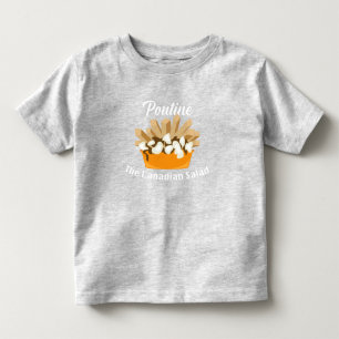 T-shirt Pour Les Tous Petits Poutine, Salade Canadienne - Toddler Fine Jersey